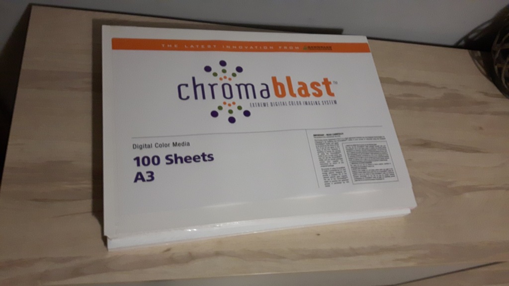 Papier ChromaBlast A3 - 100 ark OKAZJA sublimacja