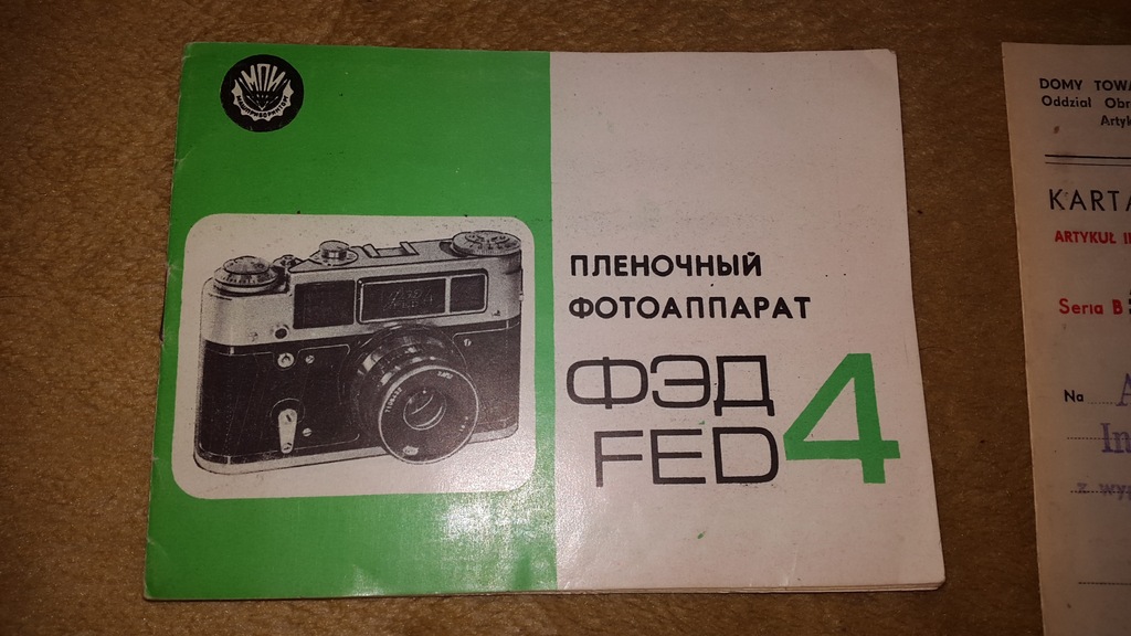 Instrukcja obsługi aparat FED 4