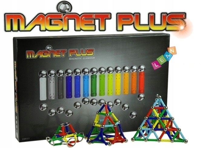 MAGNET PLUS KLOCKI MAGNETYCZNE 560 el. + Tablica
