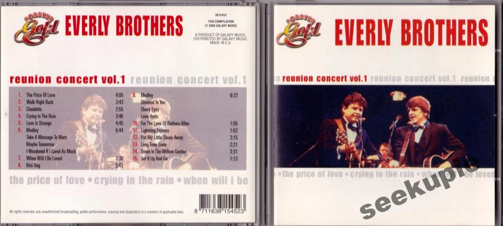 EVERLY BROTHERS - REUNION CONCERT VOL.1