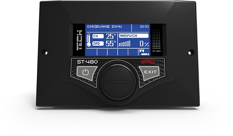Sterownik TECH do kotła z podajnikiem ST-480 zPID