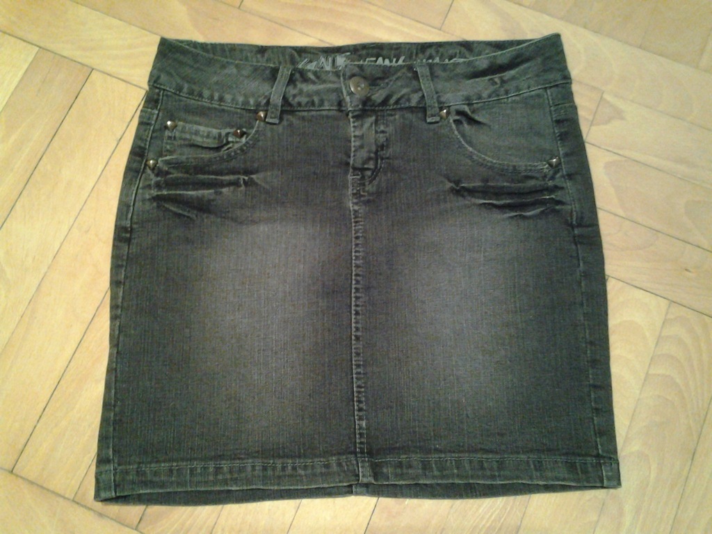 Terranova spódnica jeans mini szara