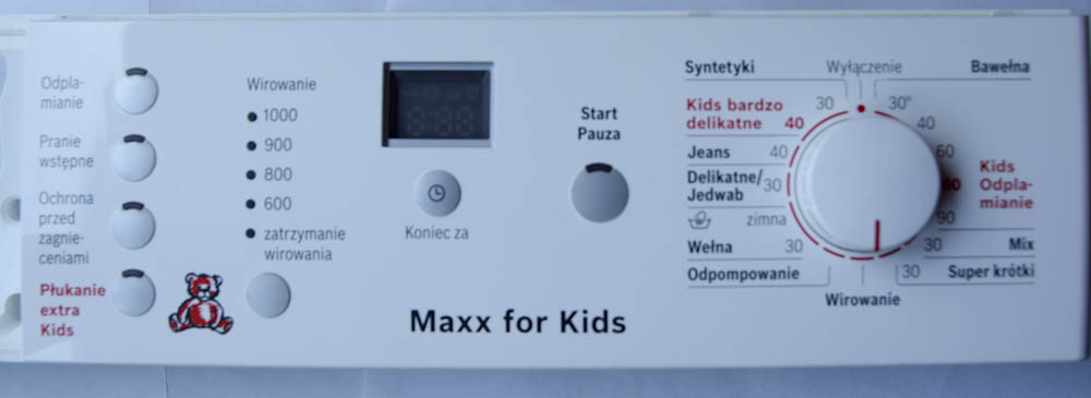 Panel pralki BOSCH WAE2037KPL/05 STAN BDB