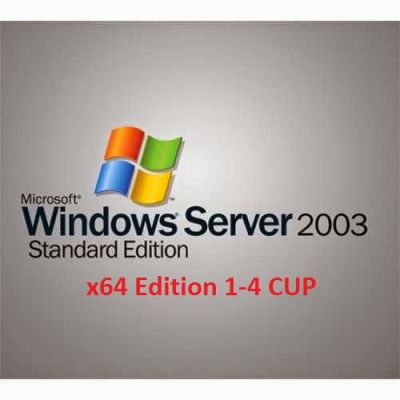 MS Windows Server 2003 Standard x64Ed EN 1-4CUP FV