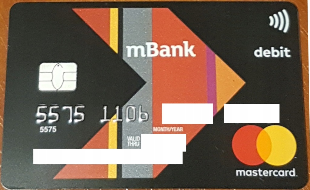 Karta kolekcjonerska bankowa mBank Mastercard