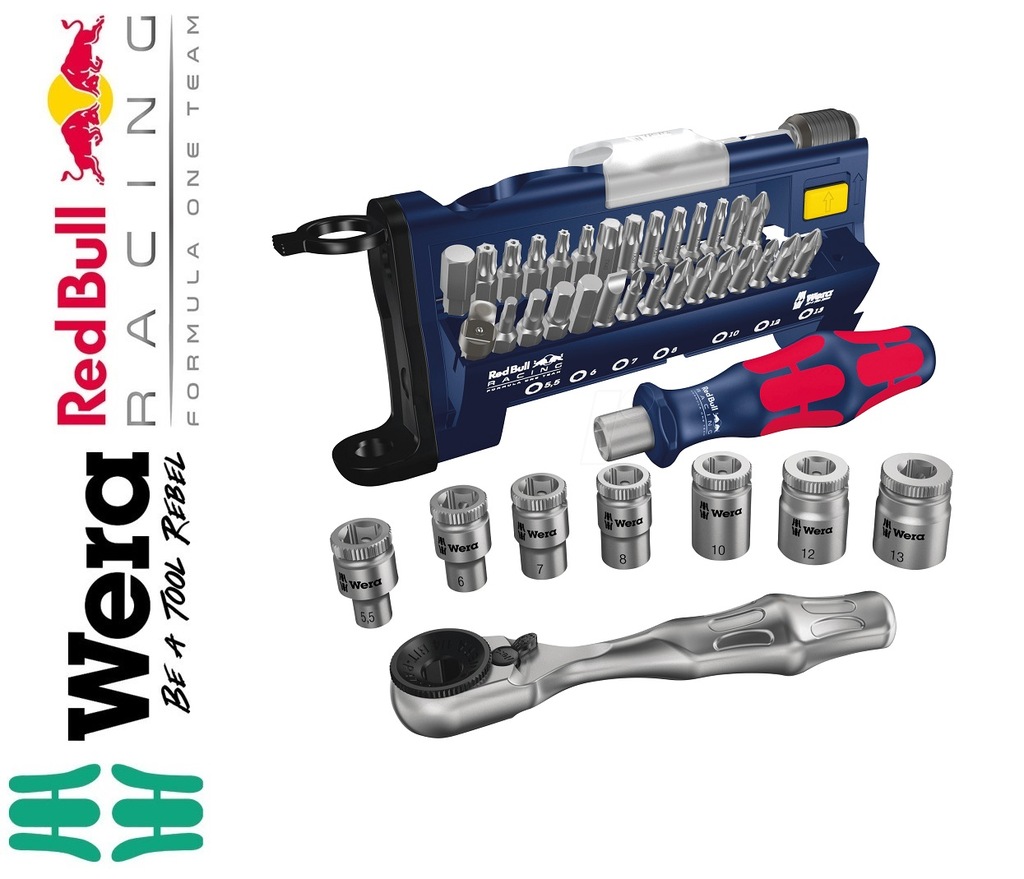 WERA ZESTAW NASADEK TOOL-CHECK PLUS RED BULL 