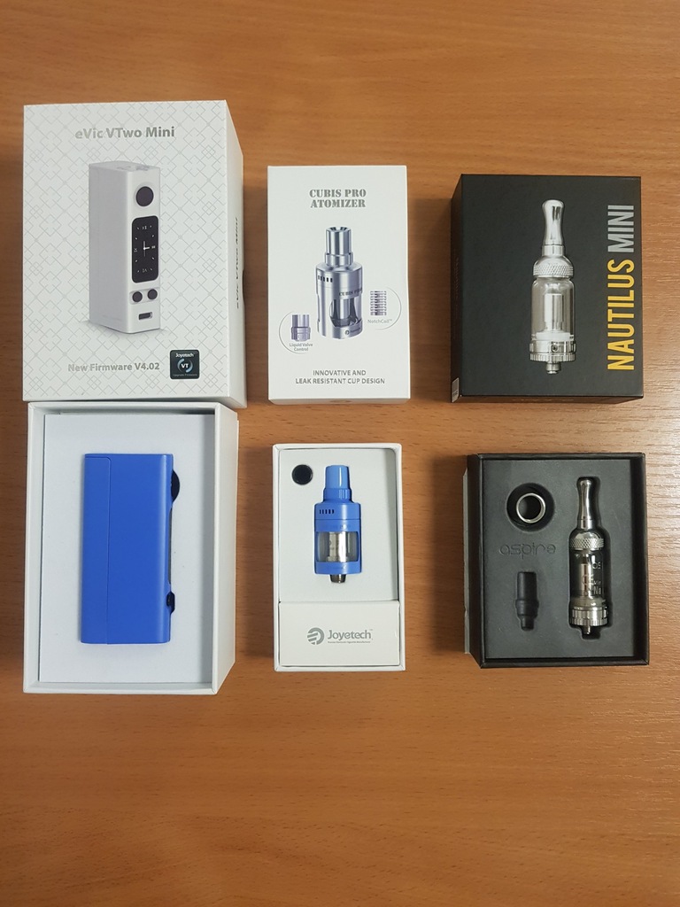 Joyetech Evic  vtwo mini+aku+Cubis Pro+Nautilus