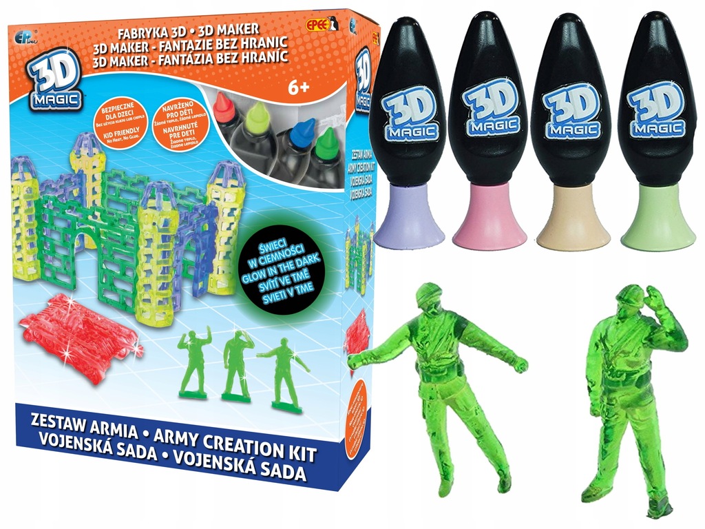 Epee FABRYKA 3D MAGIC Zestaw ARMIA ŚWIECĄCY