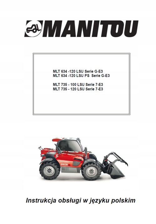 MANITOU MLT 753,,, Serie 7-E3 - Instrukcja PL