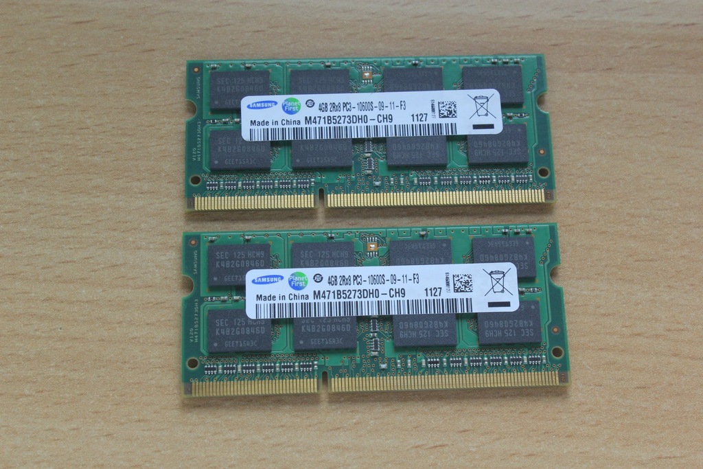 SAMSUNG SODIMM DDR3 4GB PC3-10600S 1333MHz gw.36 m