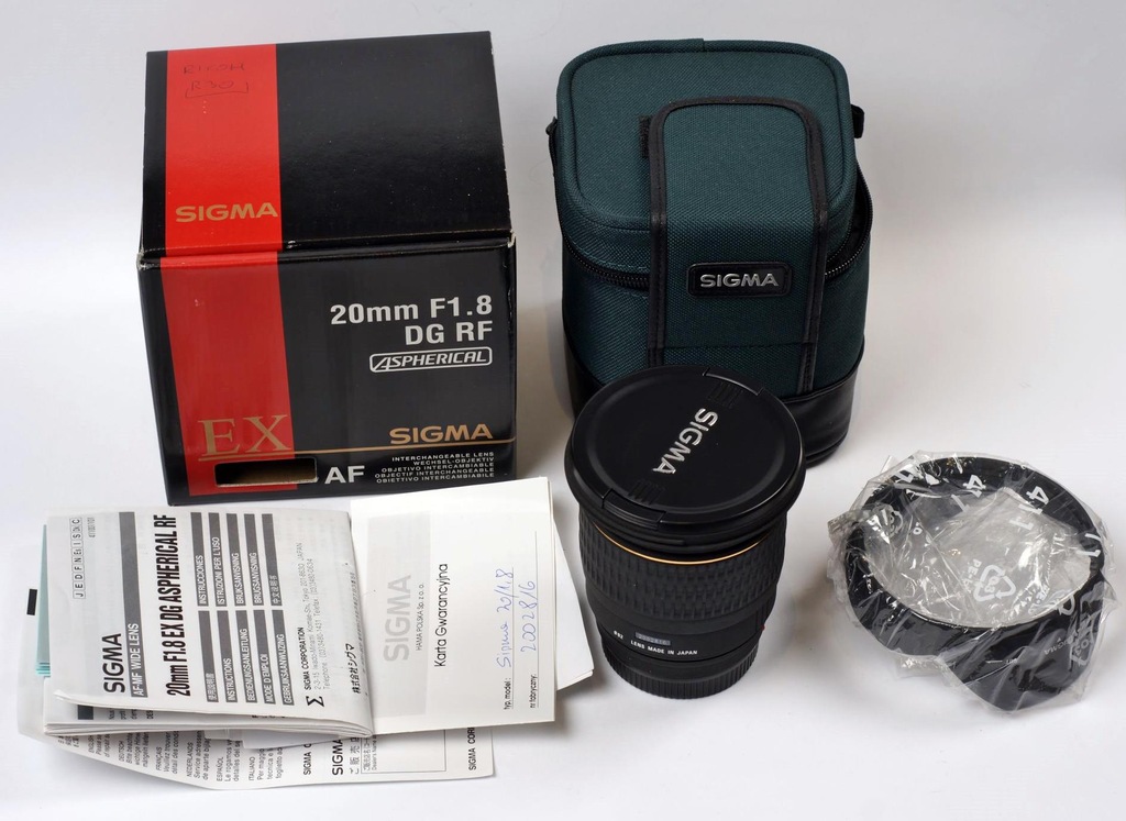Sigma 20mm f/1.8 DG EX do lustrzanek Sony.