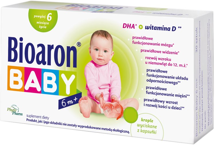 BIOARON BABY od 6 miesiąca witamina D3 DHA 90 kps.