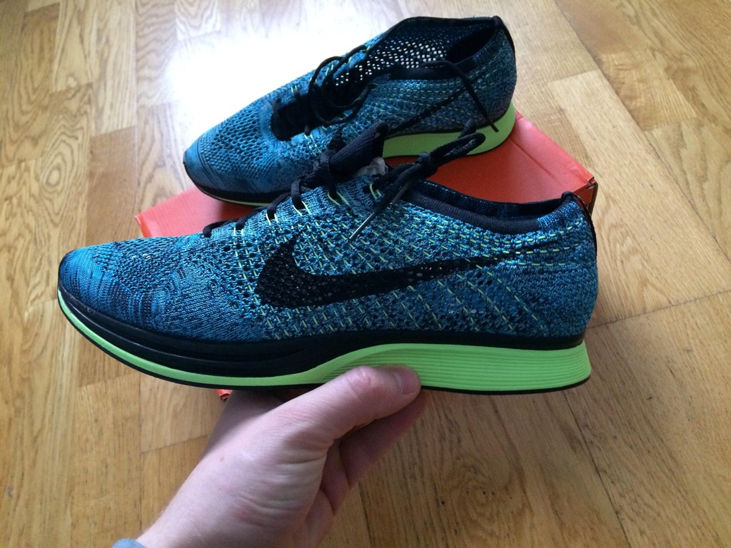 NIKE FLYKNIT RACER BLUE LAGOON ! OKAZJA ! 10 US !