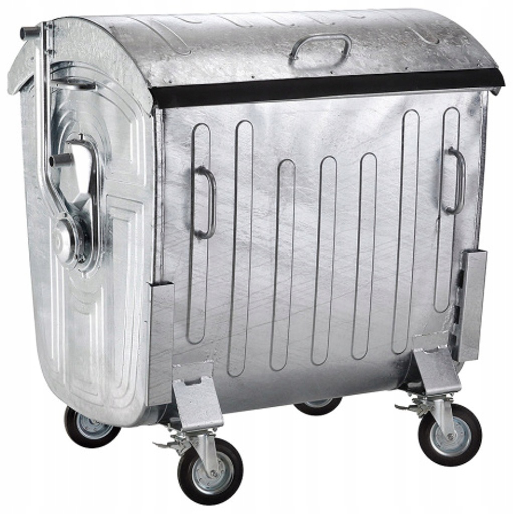 Kontener Pojemnik Odpady Metalowy Ocynkowany 1100L
