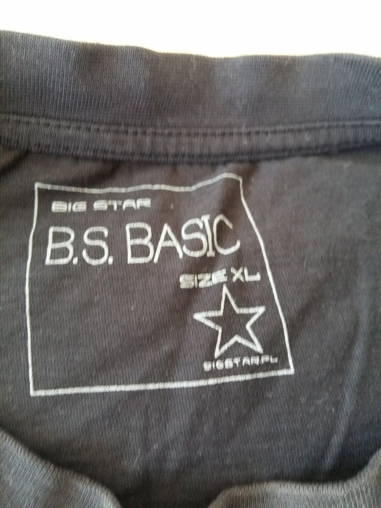 T-Shirt BIG STAR CZARNY logo BS  + Gratis