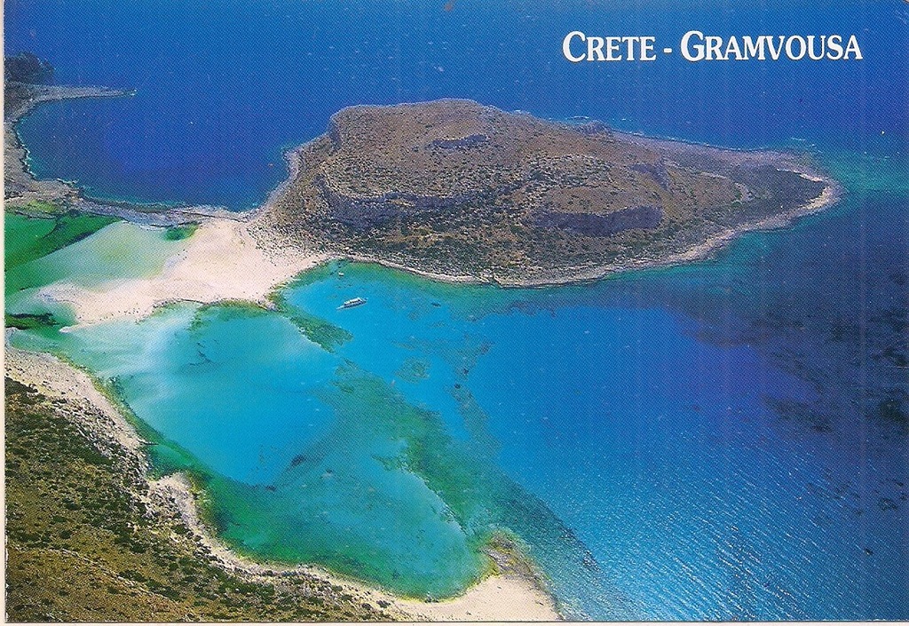 GRAMVOUSA Panorama z lotu ptaka KRETA GRECJA