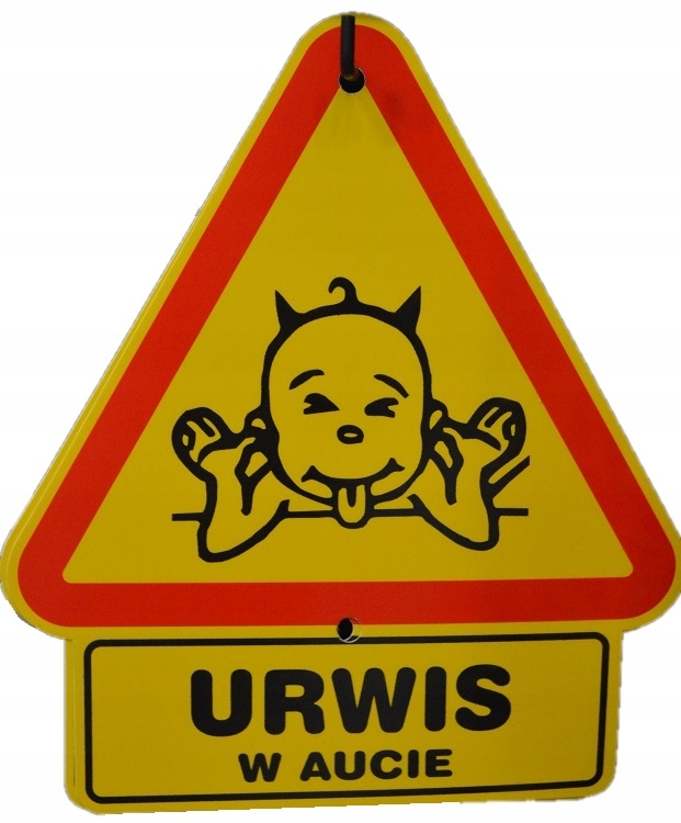 TABLICZKA SAMOCHODOWA- URWIS W AUCIE
