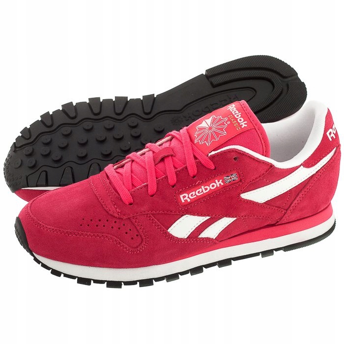 Buty Damskie Reebok CL Leather Suede M46525 Różowe