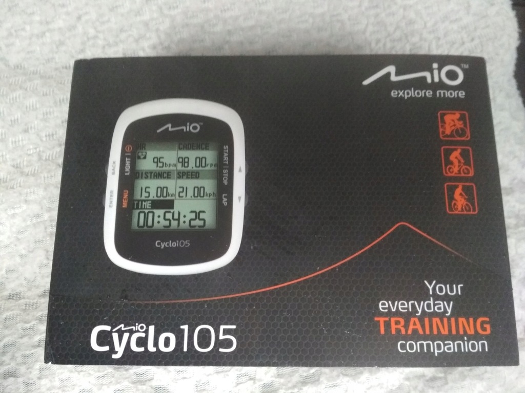 MIO Cyclo 105 + prędkość i kadencja, uchwyty