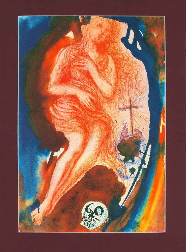 SALVADOR DALI grafika - BIBLIA - MARIA MAGDALENA
