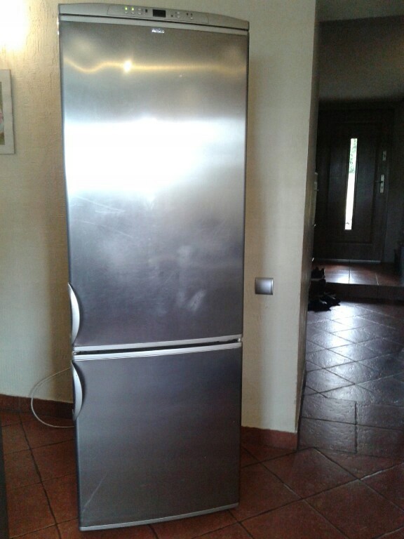 Lodówka Amica zadbana chłodziarko -zamrażarka inox