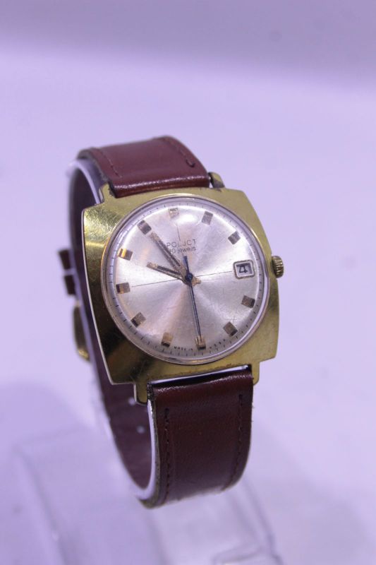 ZACNY ZEGAREK POLIOT POLJOT 30 JEWELS DATE