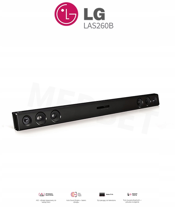 ! PROMOCJA ! SOUNDBAR LG LAS260B BLUETOOTH PILOT 7159829297