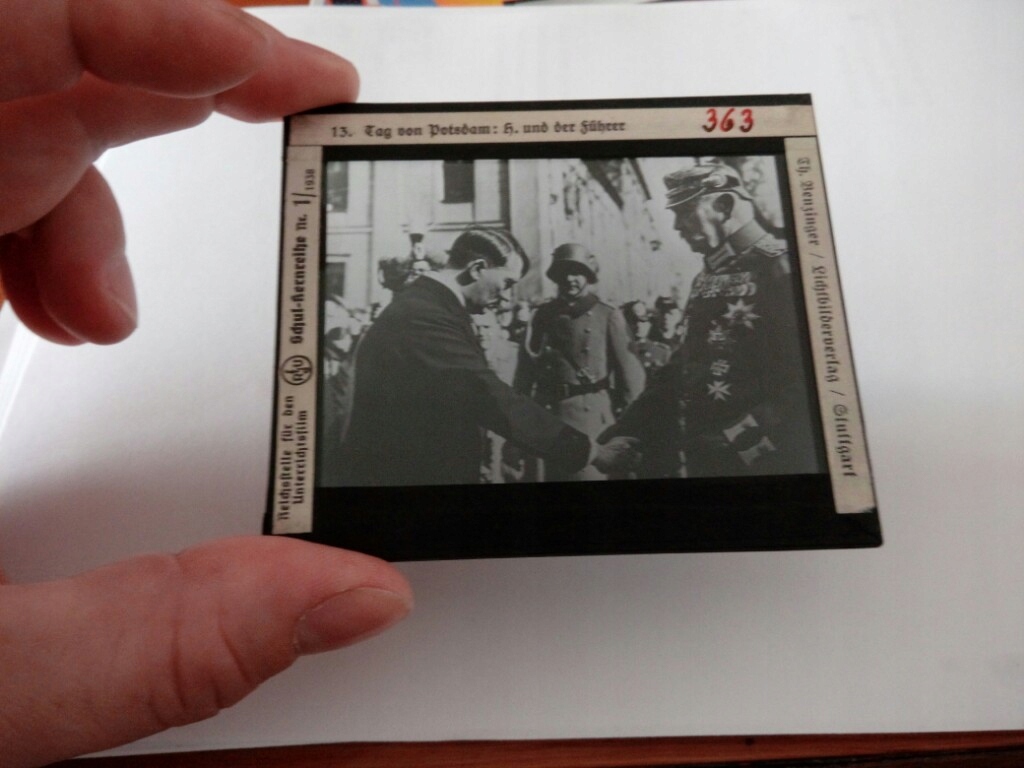 Zdjęcia na szkle Adolfa Hitlera 1938 rok