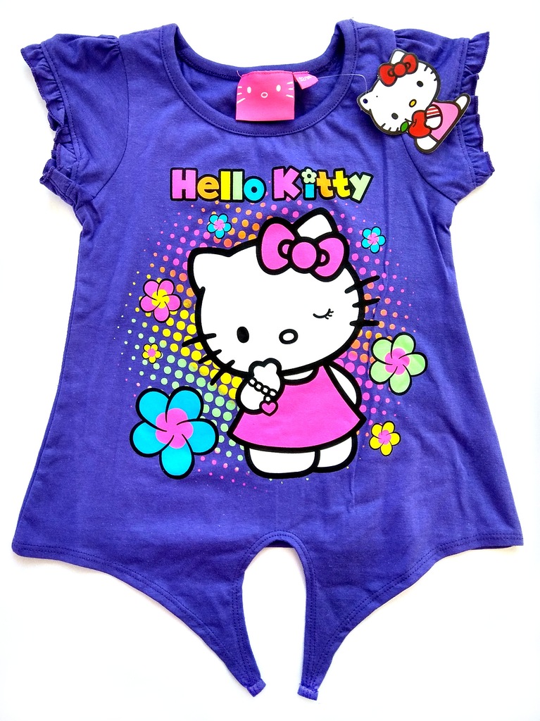 Bluzka tunika Chabrowa Hello Kitty Rozm. 92-98
