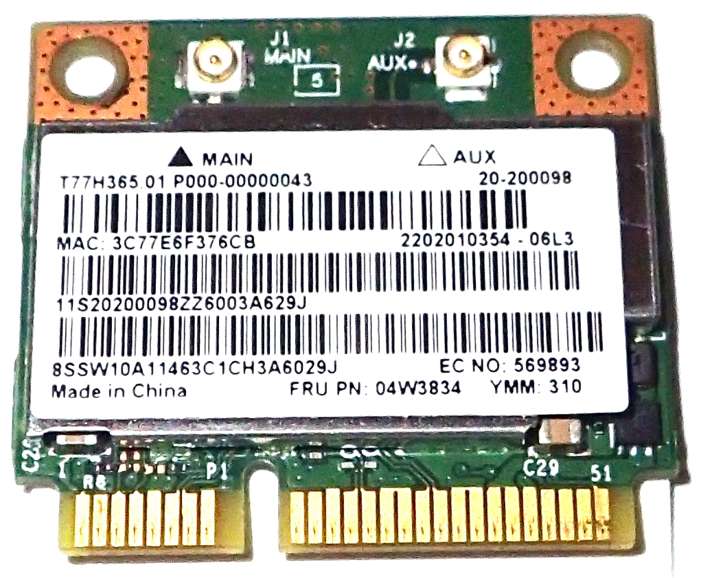 Karta WiFi Broadcom 802.11n 300 Mbps 5 GHz BL 4.0