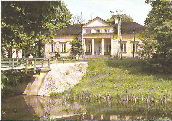 KRZEŚLÓW -- STARY DWOREK -- DREWNIANY MOST -- 1975
