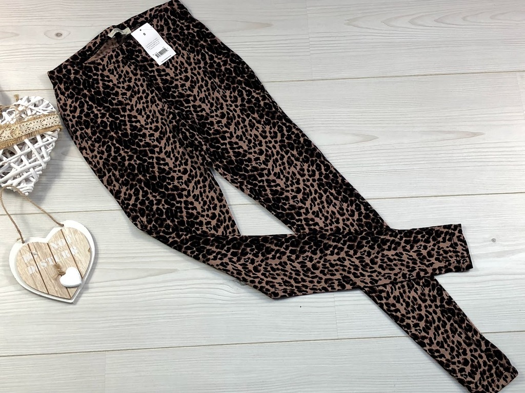 PAPAYA NOWE LEGGINSY PANTERKA R,36