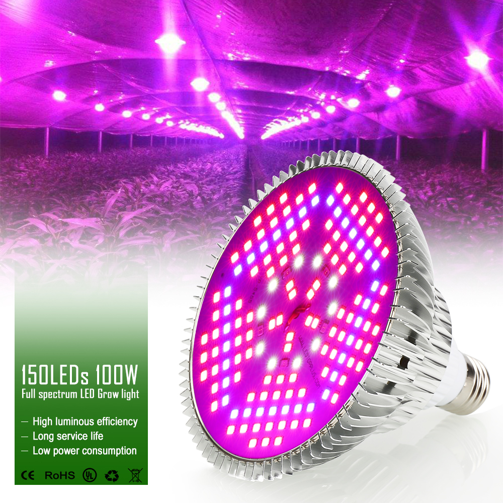 ŻARÓWKA DO ROŚLIN GROW LED 100w 150 LED 7339284563 oficjalne archiwum Allegro