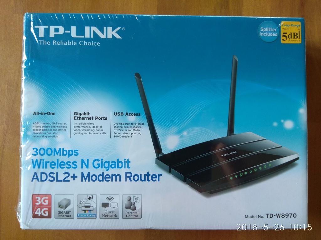 300mbps Wireless N Gigabit Adsl2 Modem Router Td Oficjalne Archiwum Allegro