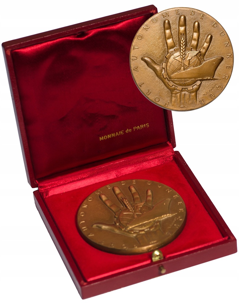 Francja medal port Dunkierka dla amb. Wojtaszka