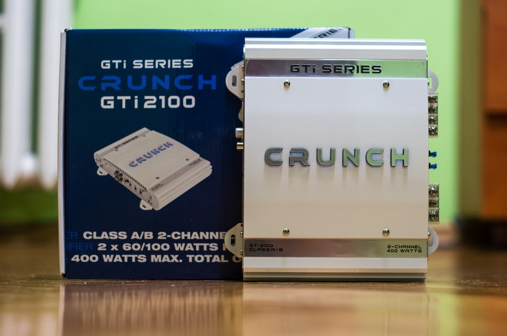 WZMACNIACZ CRUNCH GTI 2100 2x120/200W + KABLE