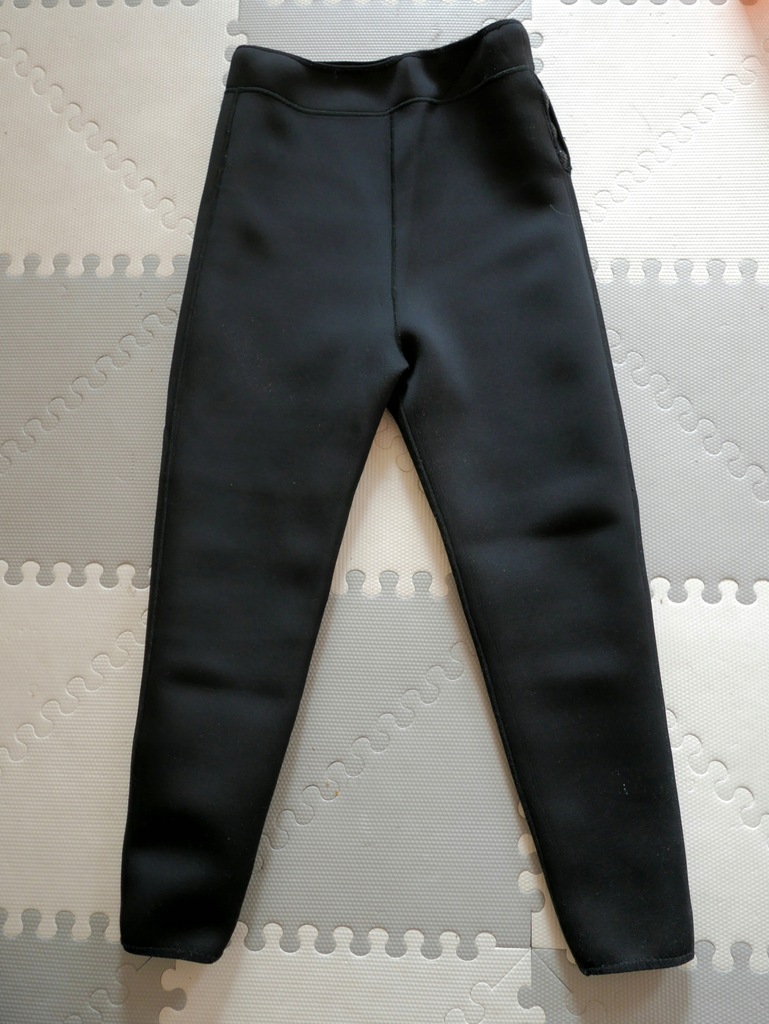 Spodnie NEOPRENOWE LEGGINSY długie czarne