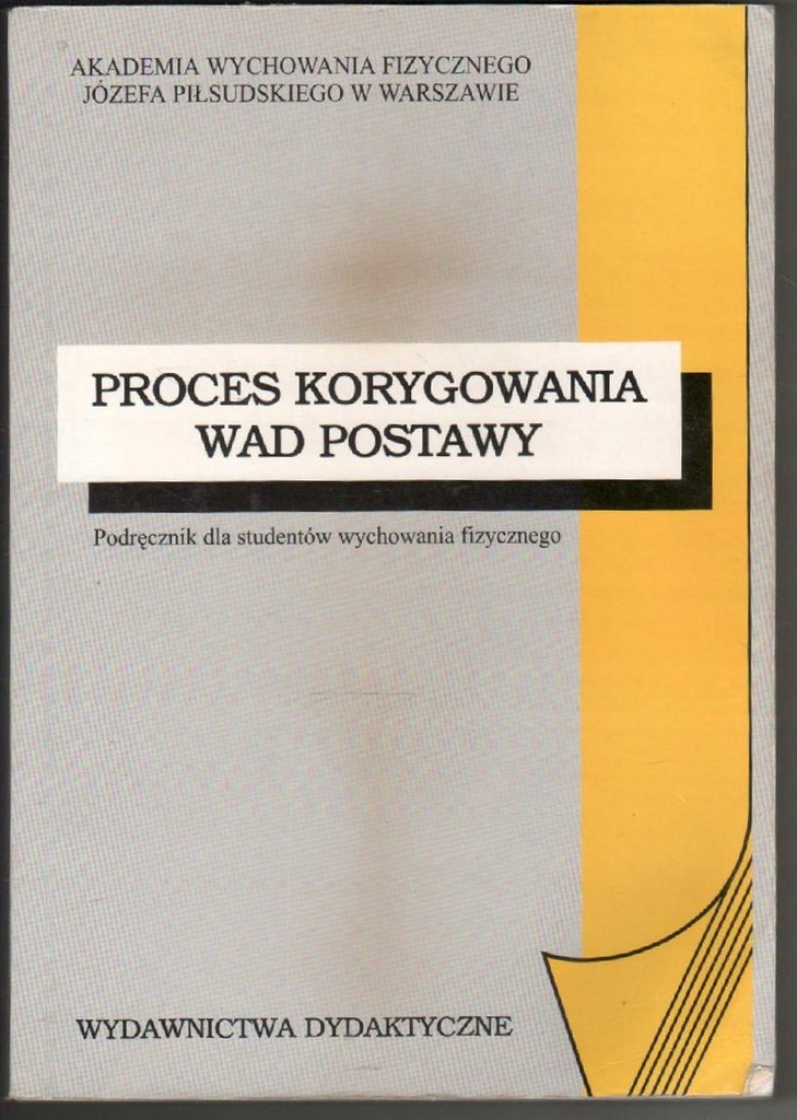 Proces korygowania wad postawy _ Kutzner-Kozińska