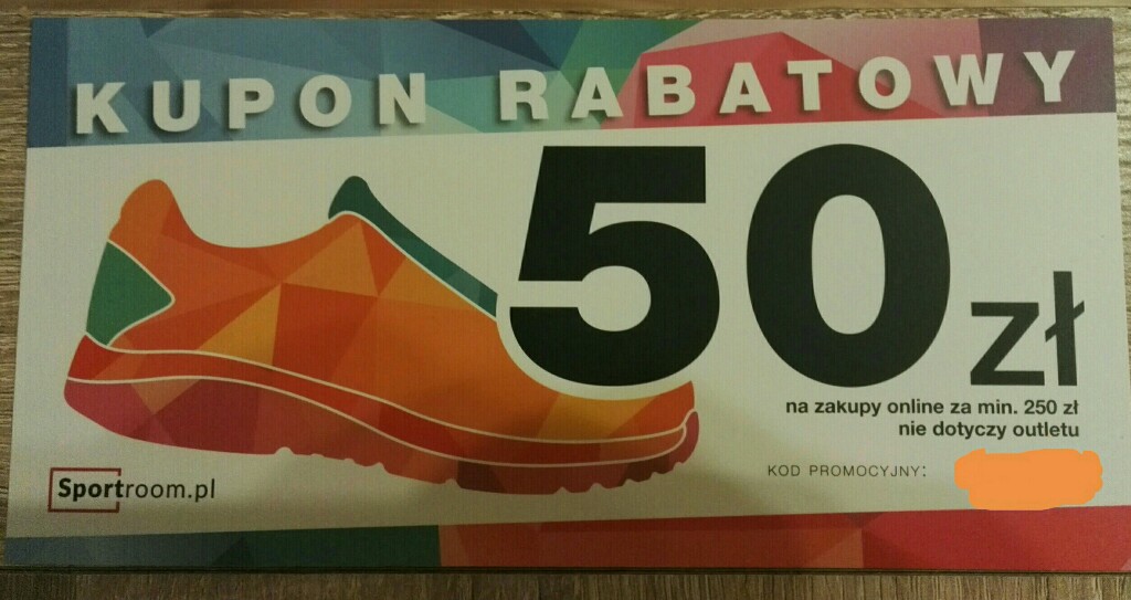 kupon promocyjny 50 PLN sportroom. pl