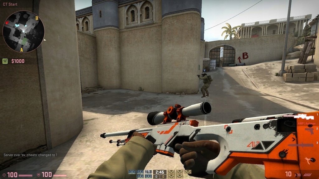 Skin AWP Asiimov BattleScared(zaprawiony w walkach
