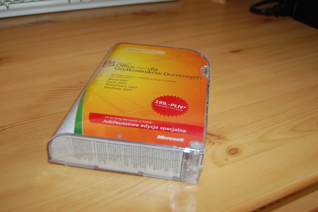 NOWY MICROSOFT OFFICE 2007 BOX PL ZAFOLIOWANY