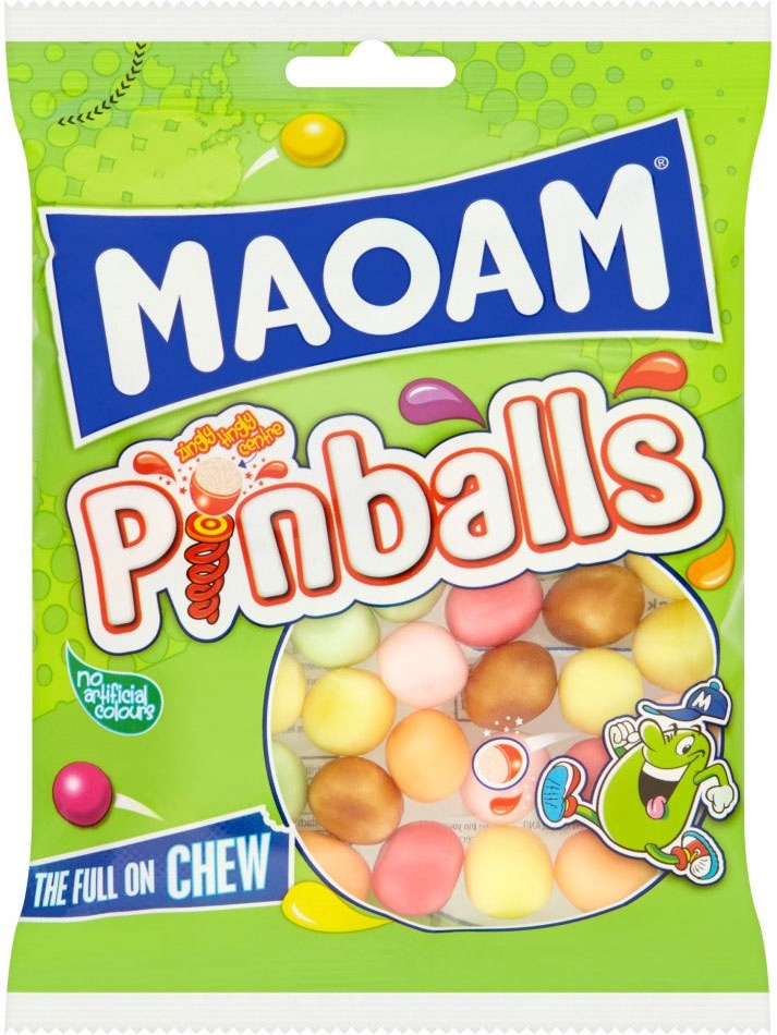 Haribo Maoam Pinballs Musujące - Cukierki 140g UK