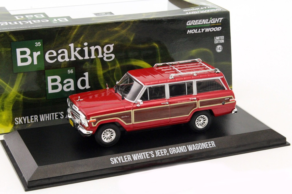 GREENLIGHT 1991 Jeep Wagoneer Breaking Bad TV 1:43