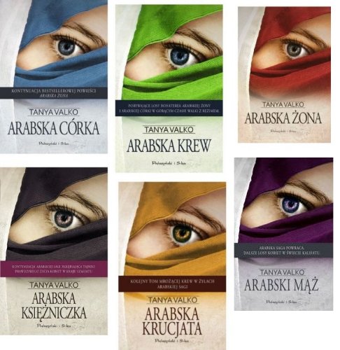 Seria Arabska Żona - 6 tomów, używane, stan igła