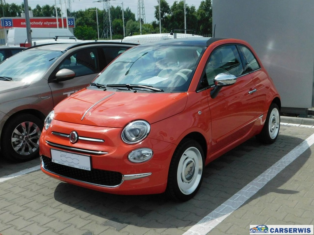 Fiat 500 Pomarańczowy Sicilia | Android Auto/Car