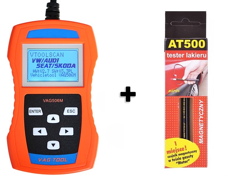 SKANER VAG 506 OBD2 KKL VW + MIERNIK LAKIERU 459