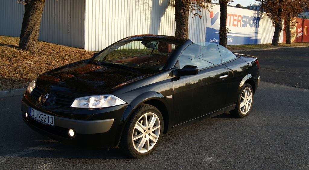 Renault Megane II CC Karmann Cabrio czerwone skóry