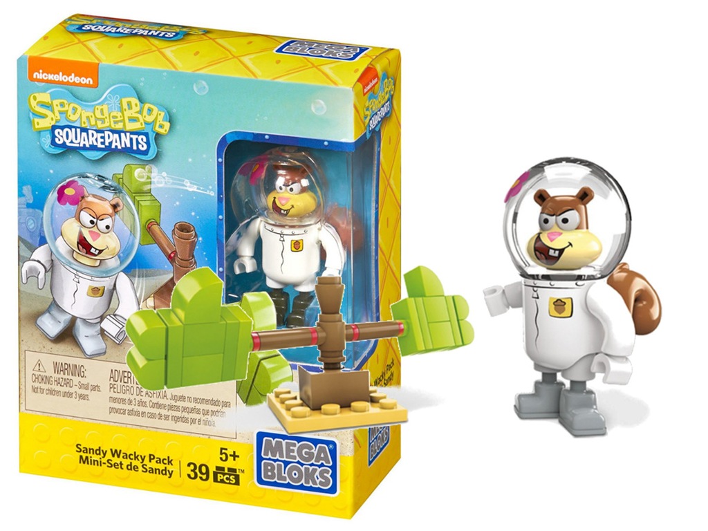 MEGA BLOKS SpongeBob SANDY minizestaw klockiCNP23