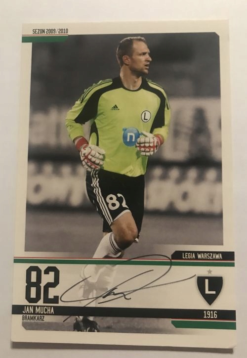 Jan Mucha Legia Warszawa autograf