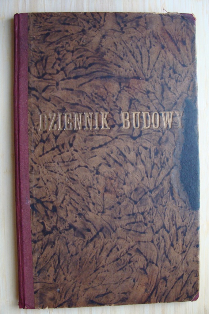 Przedwojenny DZIENNIK BUDOWY DOMU KRAKÓW 1939